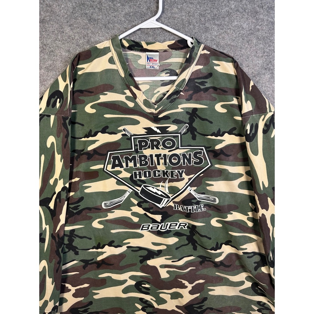 Park Antony Pro Ambitions Hockey Jersey XXL Camo Bauer Boston Bruins Mens USA